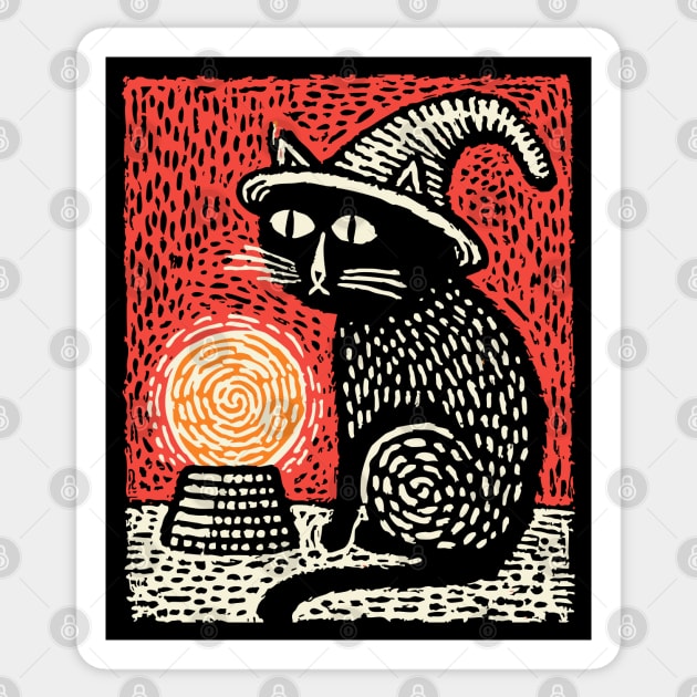 Witch's Familiar Sticker by TuncGK